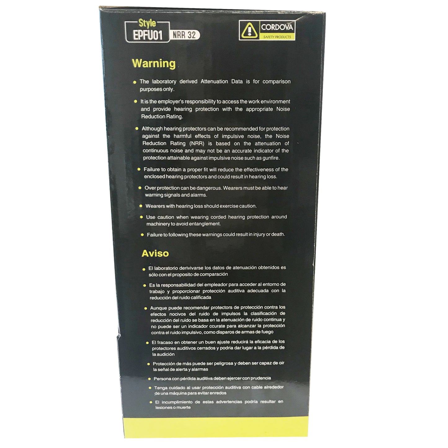 Ear Plugs, Encore™, Disposable, Foam, Industrial