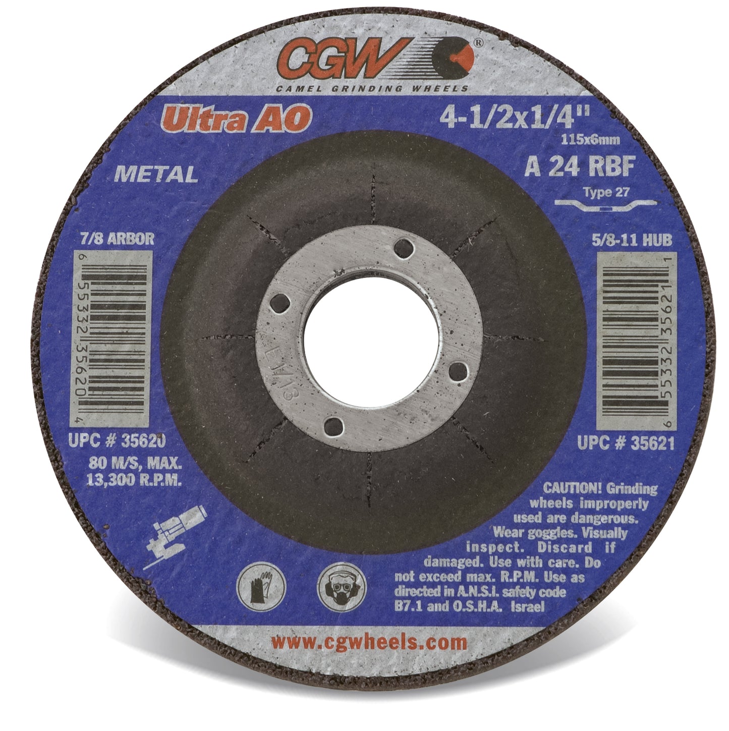Grinding Wheels, Type 27